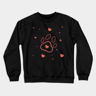 My Valentine Has Paws Crewneck Sweatshirt